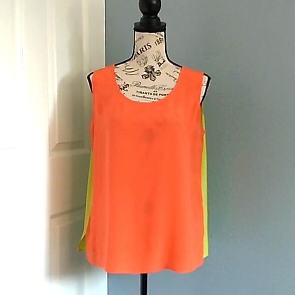 Diane Gilman Silk Blouse and Reversible Tank Set - Size M - Picture 6 of 7